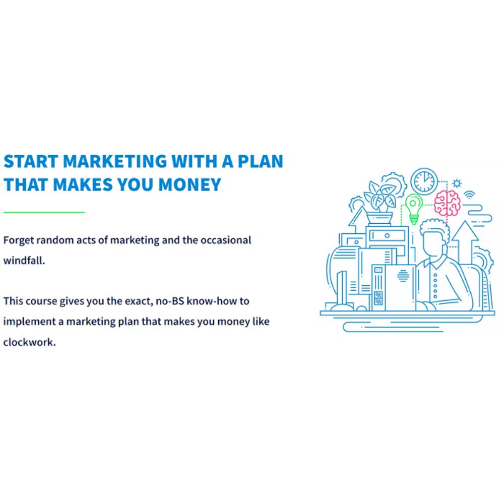 The 1-Page Marketing Plan Course by Allan Dib