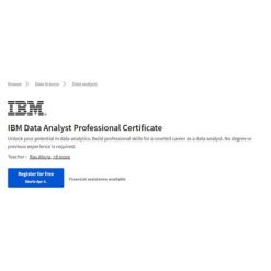IBM Data Analyst Professional Certificate by Coursera