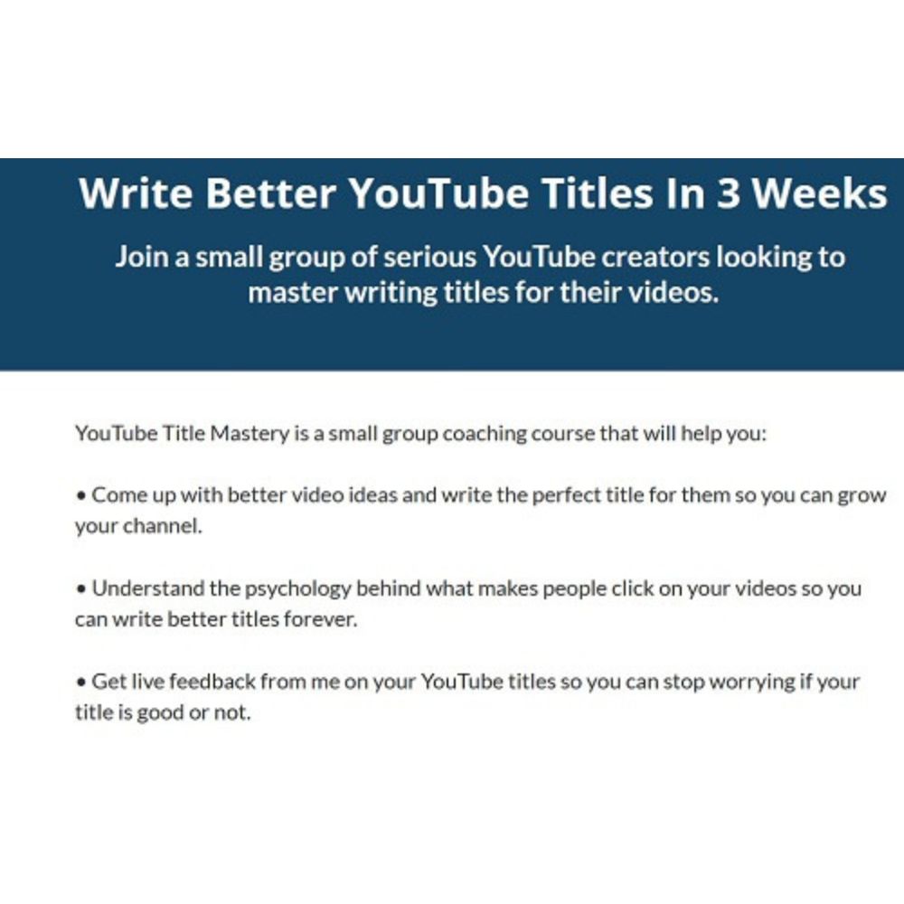 YouTube Title Mastery by Creator Hooks - Image 2