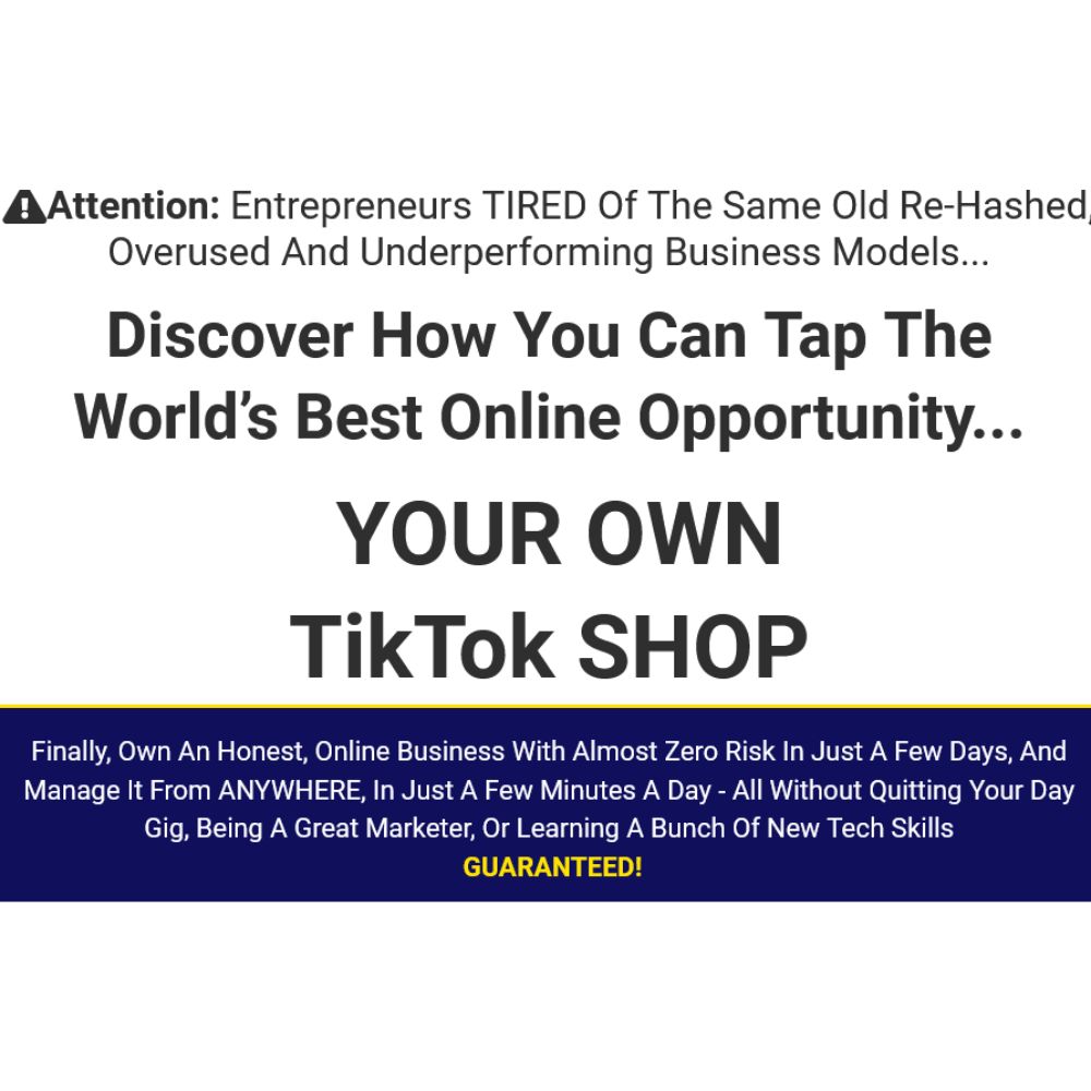 TikShop Secrets by Shawn Hart