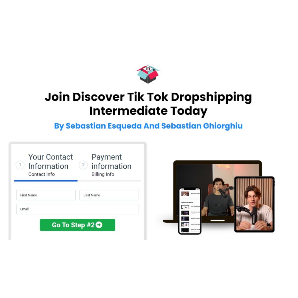 Discover Tik Tok Dropshipping Intermediate by Sebastian Esqueda & Sebastian Ghiorghiu