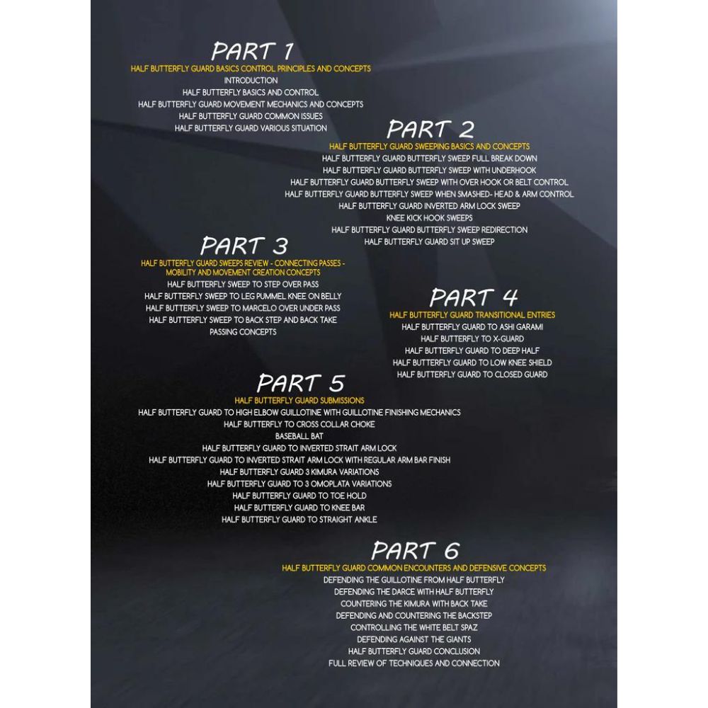 Basics To Advanced: The Half Butterfly Guard by Aaron Benzrihem - Image 2