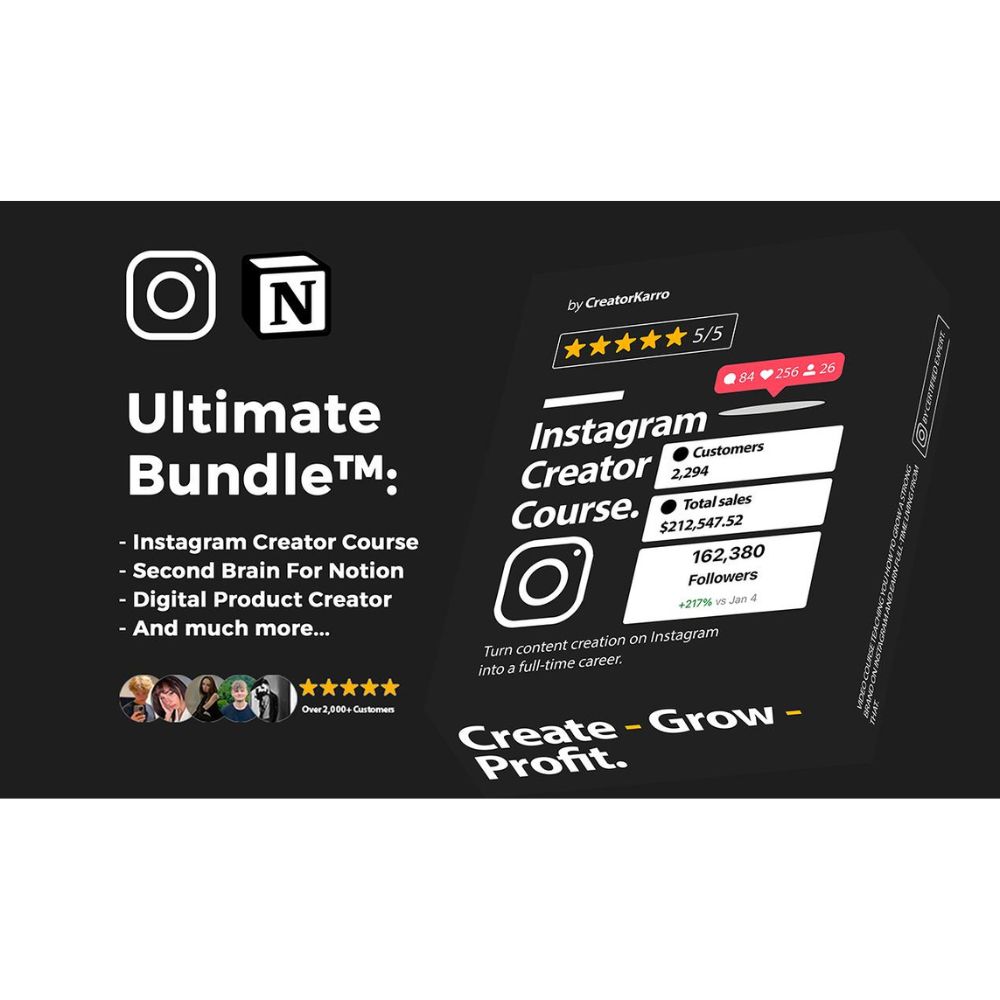 Instagram Creator Course (Ultimate Bundle) by Karolis Piliponis