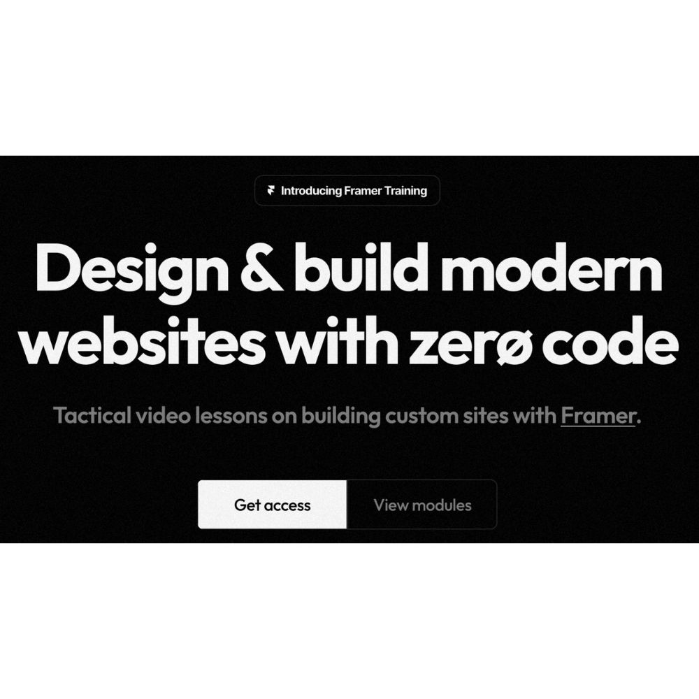 Framer Training by Traf