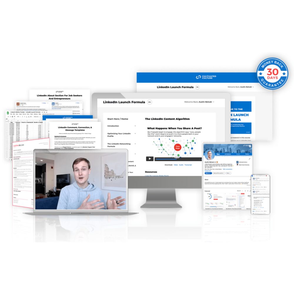 LinkedIn Launch Formula by Austin Belcak