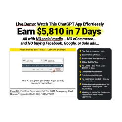 A.I. Micro Product Generator - Earn $5,810 in 7 Days! by Luther Landro