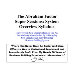 Abraham Factor Seminar by Jay Abraham