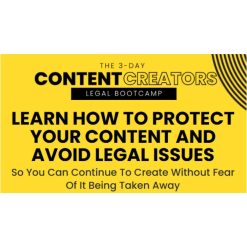 The 3-Day Content Creators Legal Bootcamp by Attorney Peter Nieves