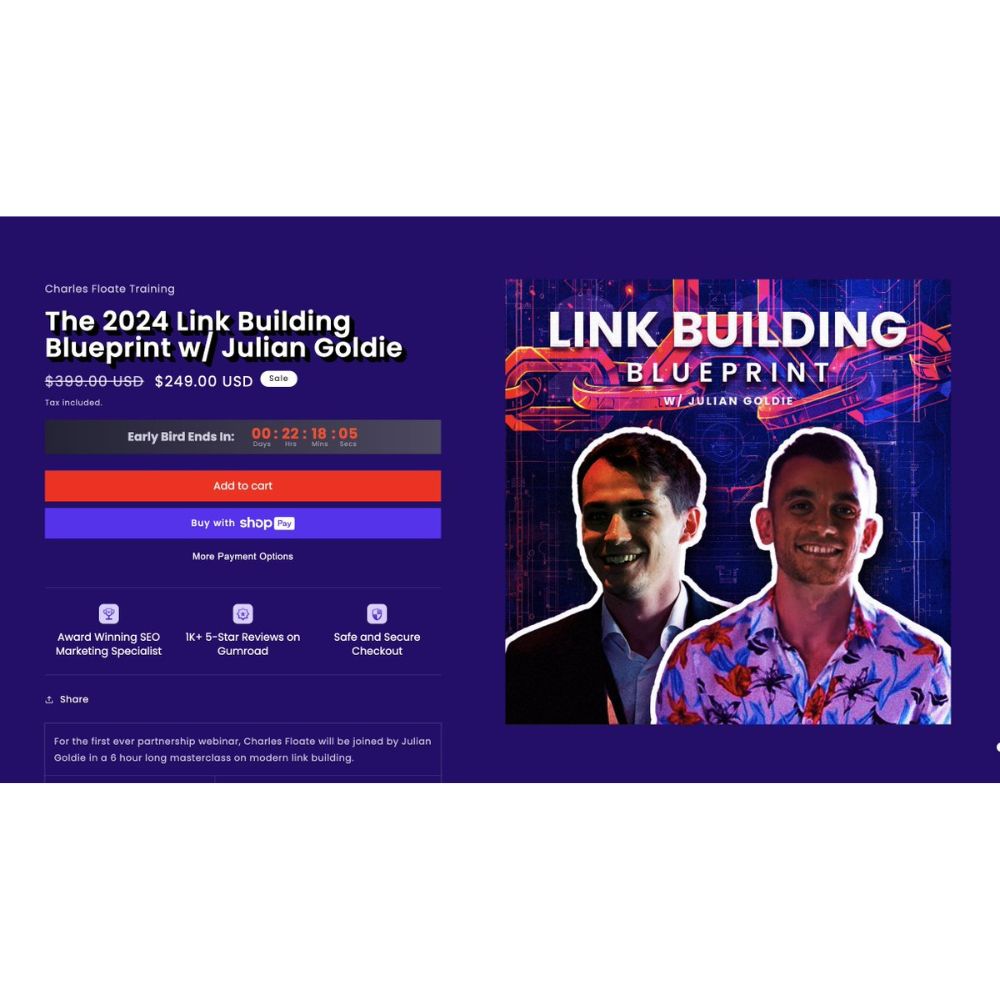 Link Building Blueprint by Julian Goldie