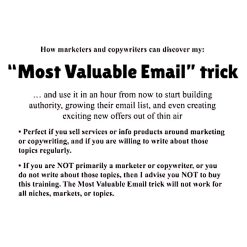 Most Valuable Email by John Bejakovic