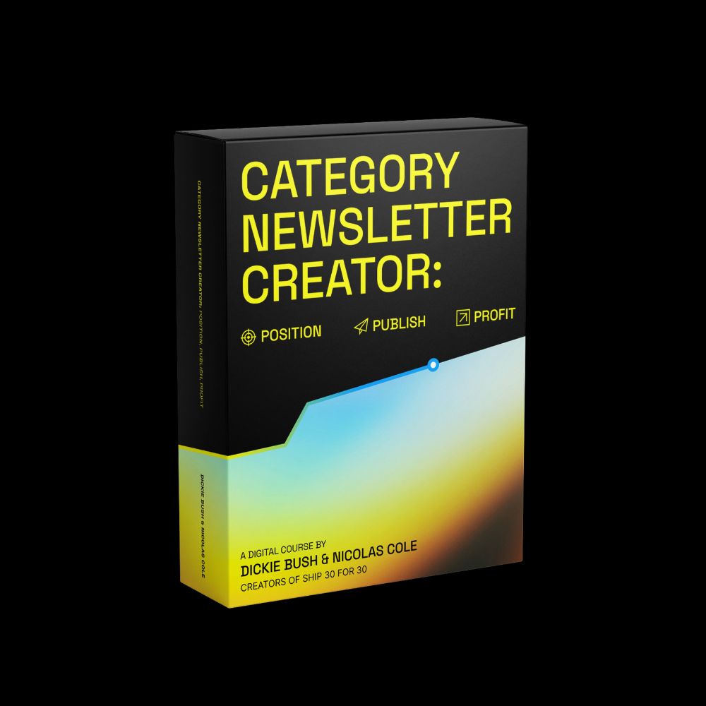 Category Newsletter Creator by Dickie Bush