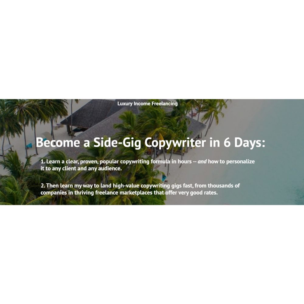 Side-Gig Copywriter in 6 Days by David Wimberley