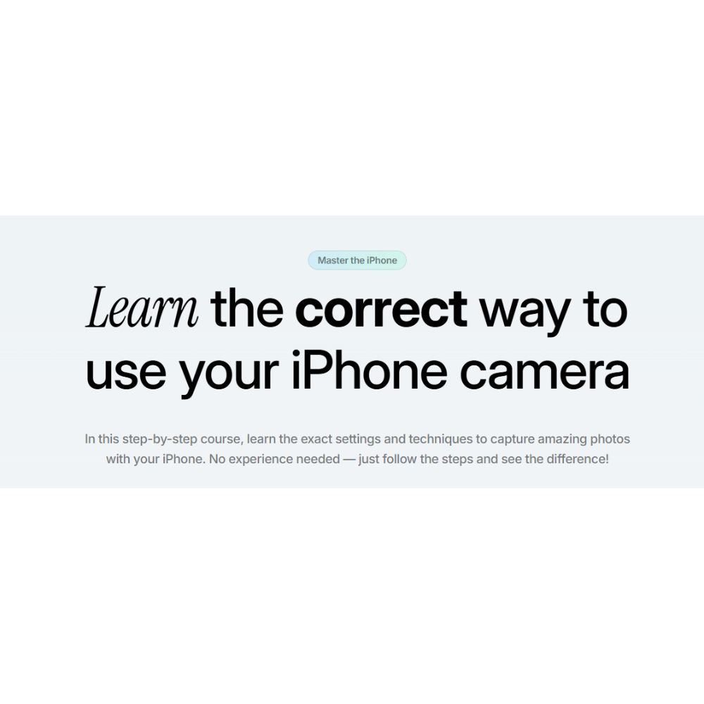 iPhone Creator Course by Oliur