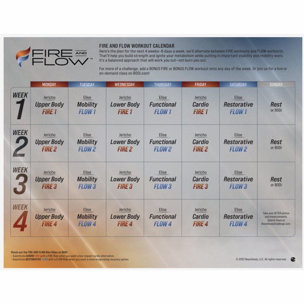FIRE and FLOW by Jericho & Elise Joan, Beachbody - Image 3