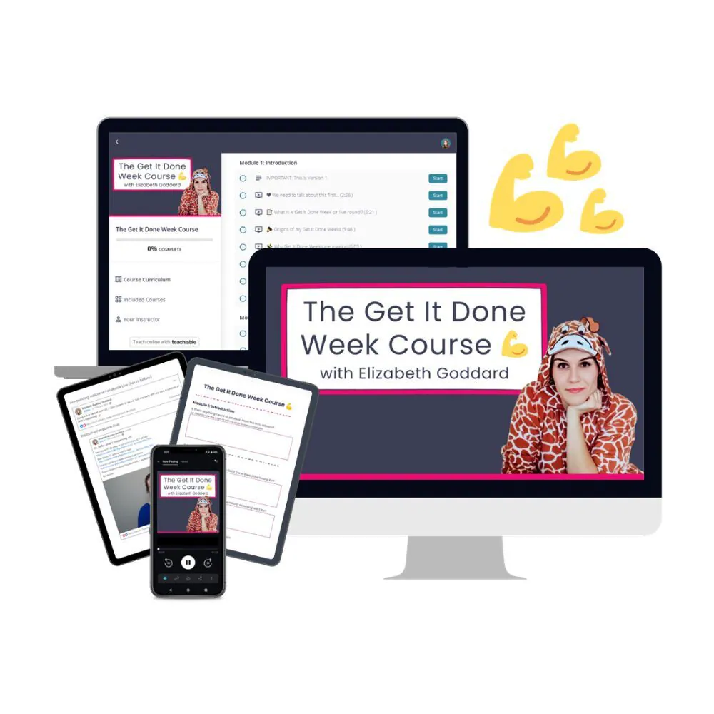 The Get It Done Week Course by Elizabeth Goddard