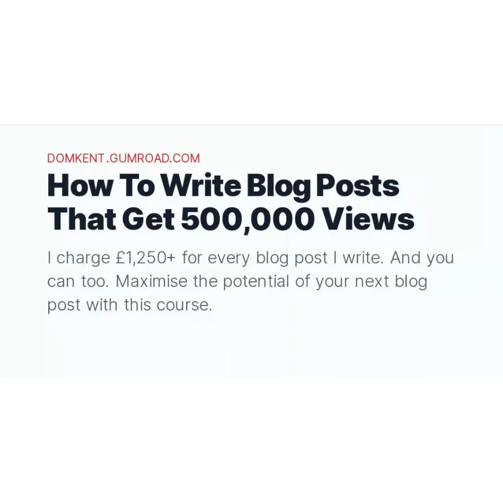 How To Write Blog Posts That Get 500,000 Views by Domkent